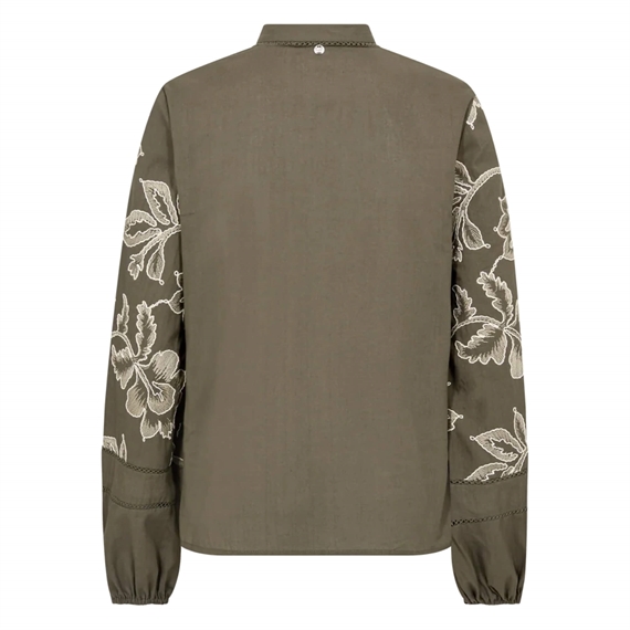 Mos Mosh Louis Line Skjorte, Olive Night